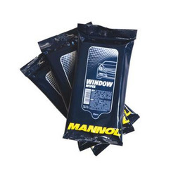 Mannol Салфетки для очистки стекол и зеркал/ Window Wipes, Для стекол | Артикул 4036021961118