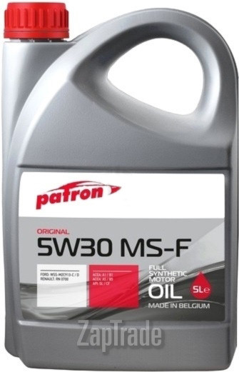 Купить моторное масло Patron ORIGINAL MS-F Синтетическое | Артикул 5413046802807