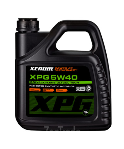 Купить моторное масло Xenum XPG 5W40 полиалкиленгликолевое на эстеровой основе PAG Синтетическое | Артикул 1624004
